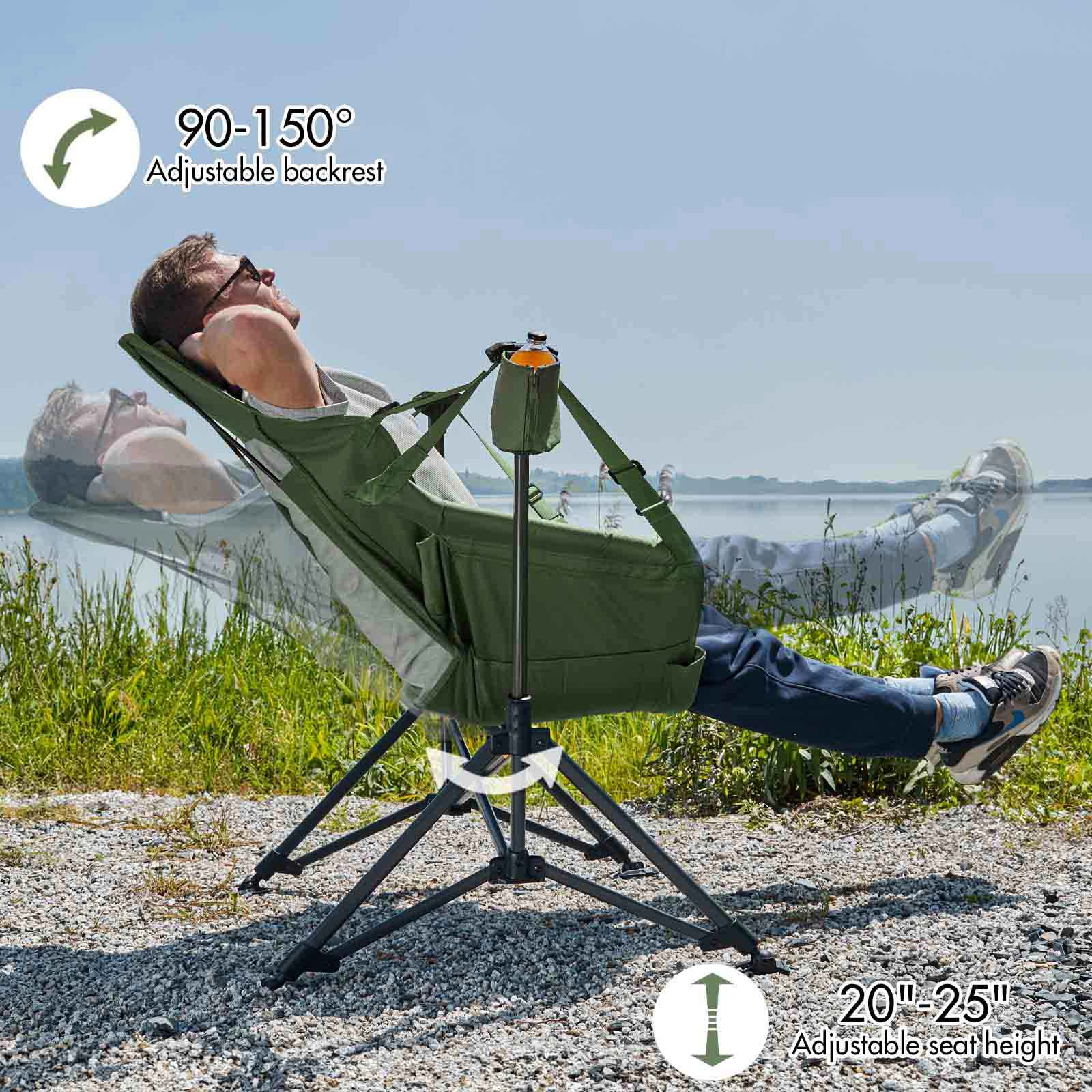 Portable Hammock Camping Chair With Adjustable Backrest - Portal Outdoors