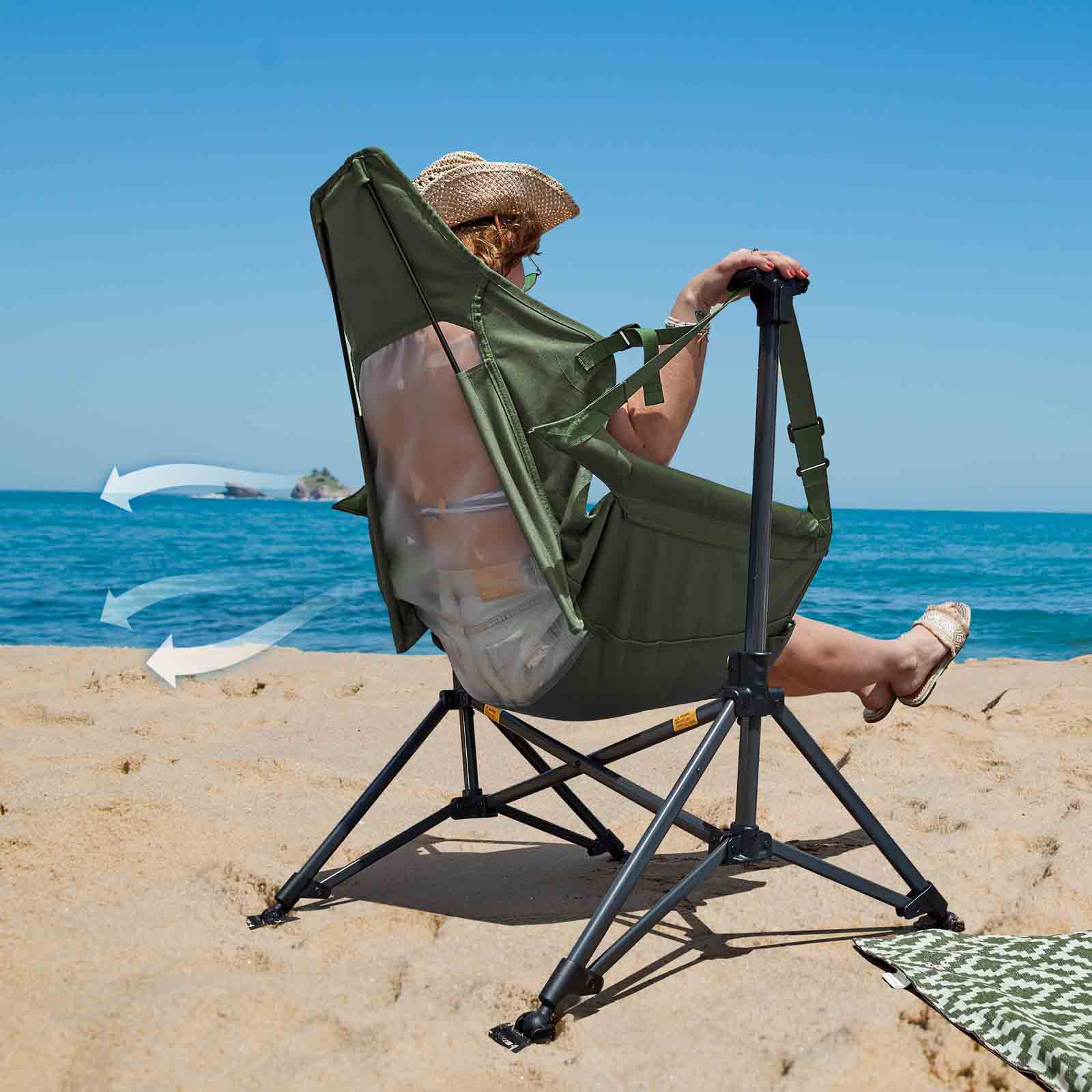 Portable Hammock Camping Chair With Adjustable Backrest - Portal Outdoors