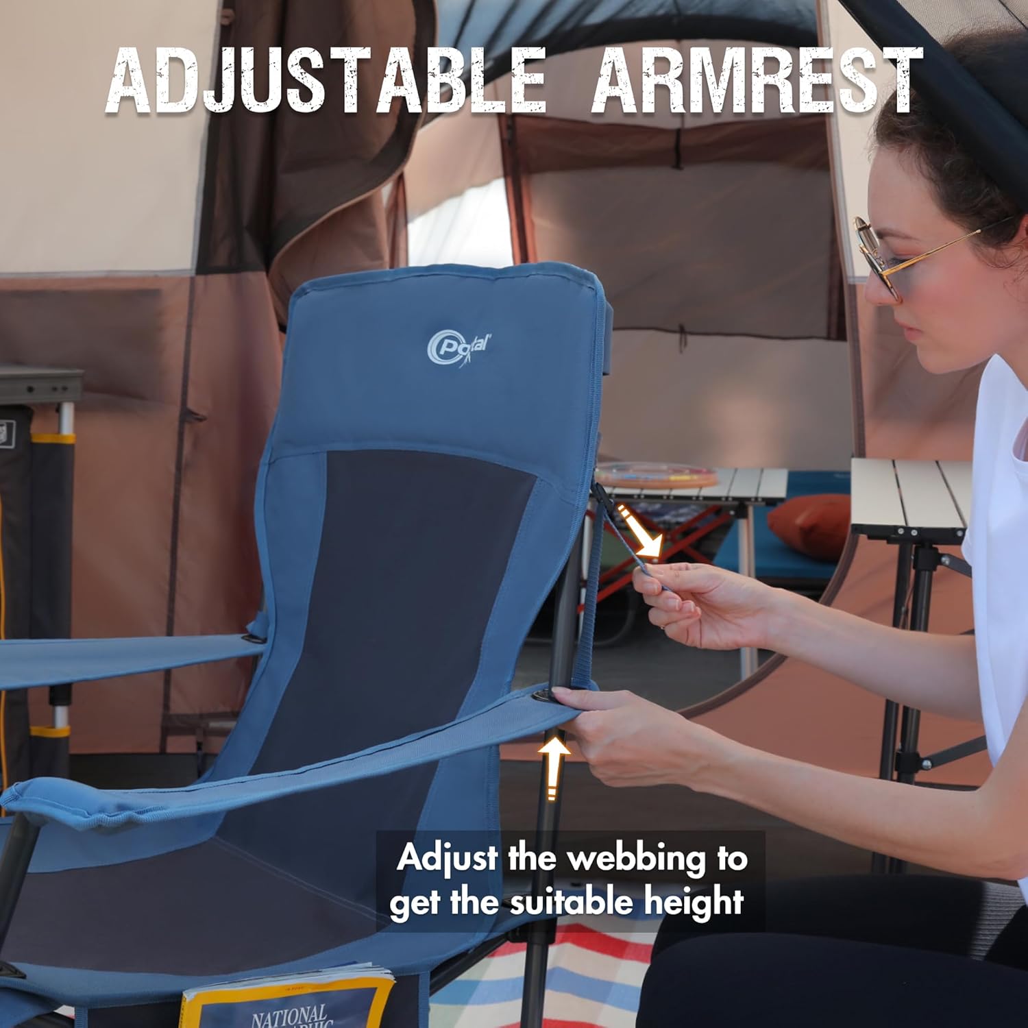 Wide - Armrest Portable Rocker - Portal Outdoors