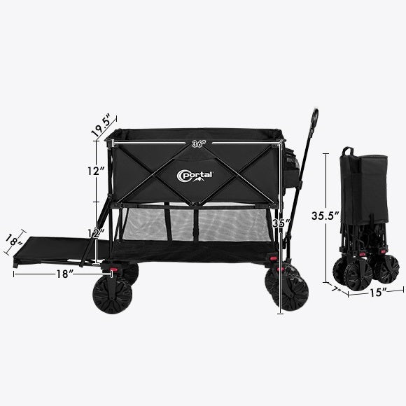 Portal outdoors double decker wagon