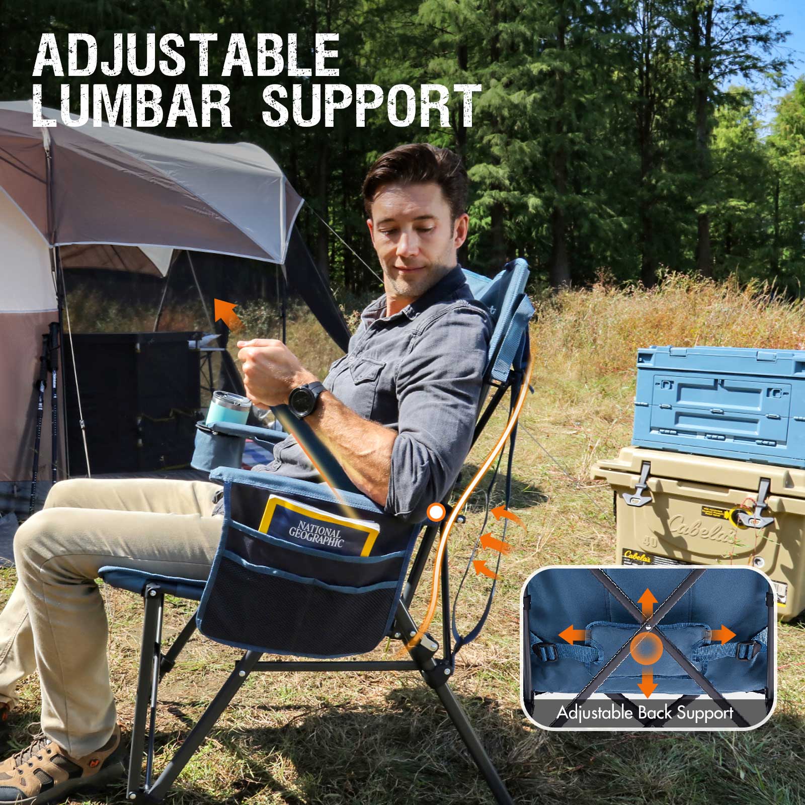 Lumbar Support Folding Chair - Portal Outdoors