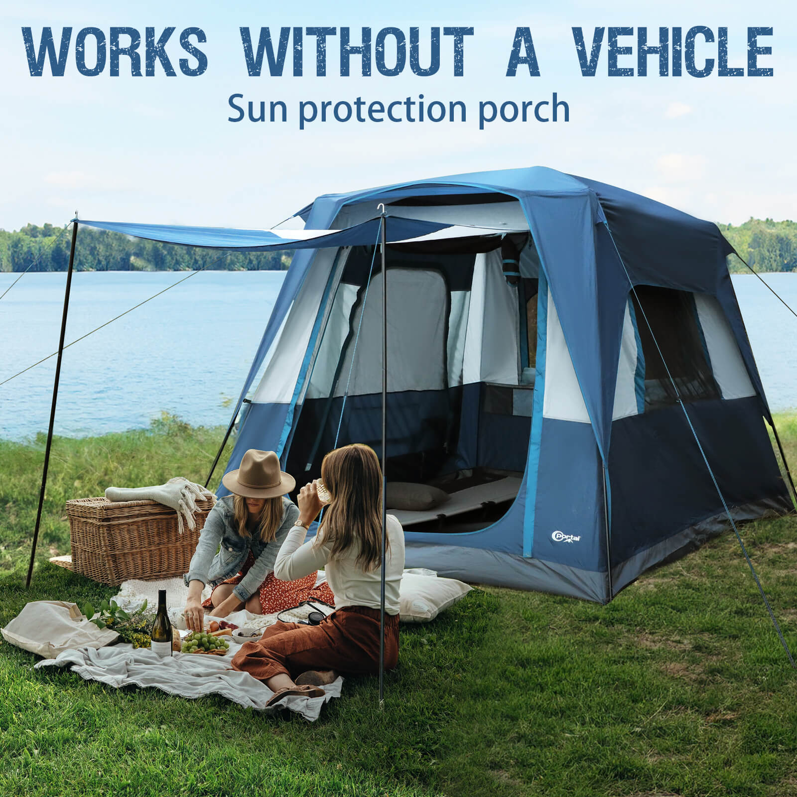 5 Person SUV Tailgate Tent with Porch - Portal Outdoors