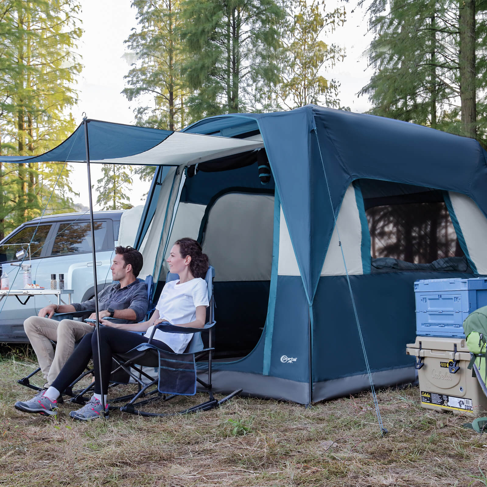 5 Person SUV Tailgate Tent with Porch - Portal Outdoors