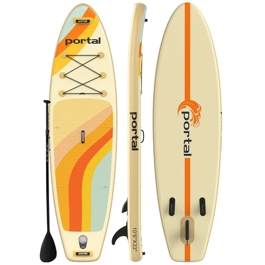 Costal Inflatable Stand Up Paddle Board 10'6"x33"x6" - Portal Outdoors - Portal Outdoors Costal Inflatable Stand Up Paddle Board 10'6"x33"x6"