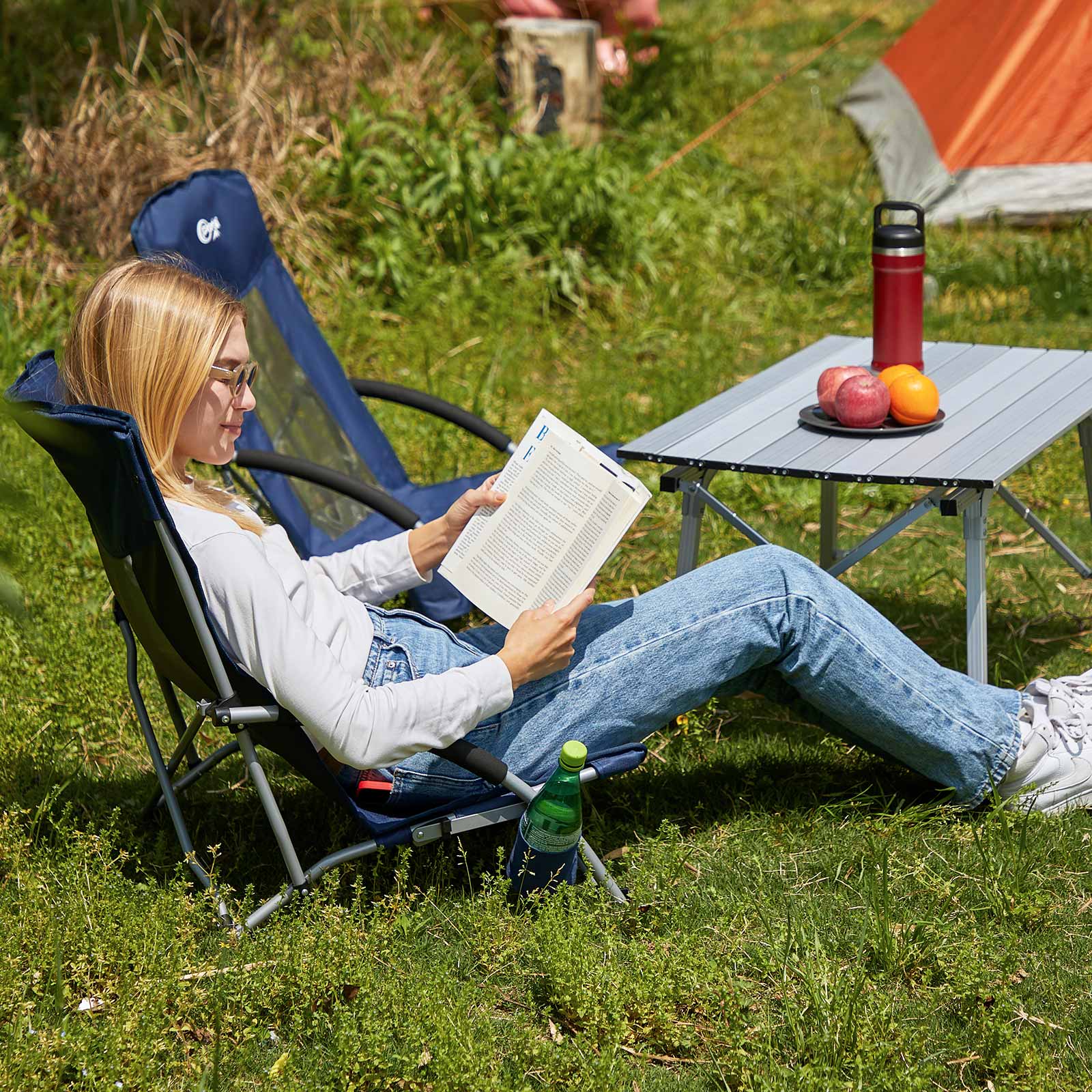 High Back Low Beach Chair - 2 Pack - Portal Outdoors